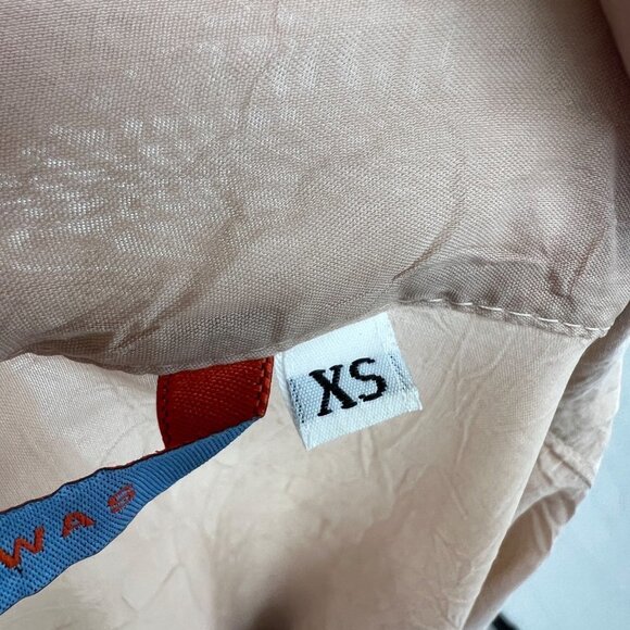 Johnny Was Women's Brown Lace 3/4 Sleeve V-Neck Belted Top Blouse Size XS - Picture 11 of 12